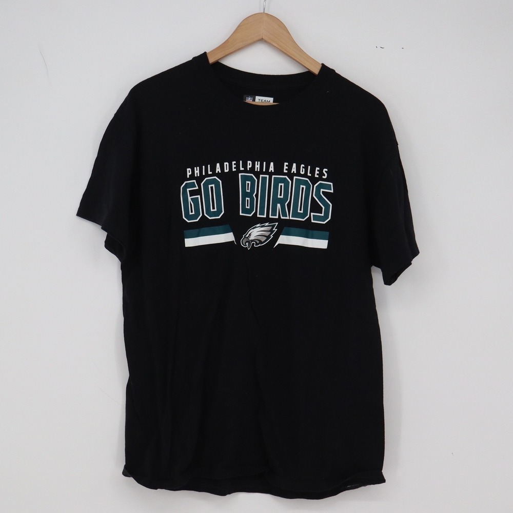Philadelphia Eagles T-Shirt Mens L Black NFL Football NFL Team Apparel Excellent
